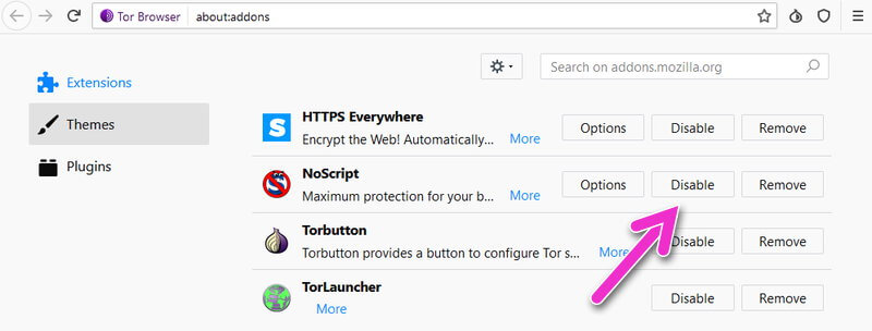 Tor browser как включить javascript вход на гидру youtube даркнет
